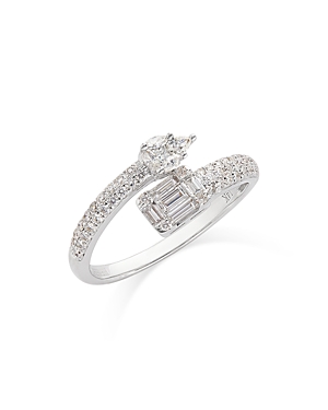 Bloomingdale's Diamond Pave Bypass Ring in 14k White Gold, 0.60 ct. t.w. - 100% Exclusive