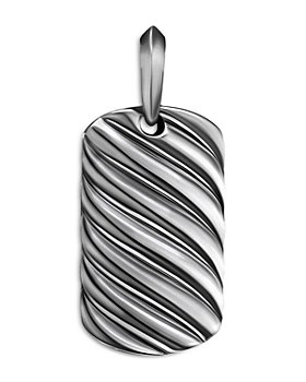 David Yurman - Sculpted Cable Tag in Sterling Silver