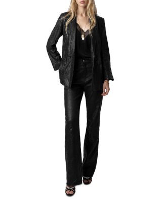 Wrinkled-Leather Jacket