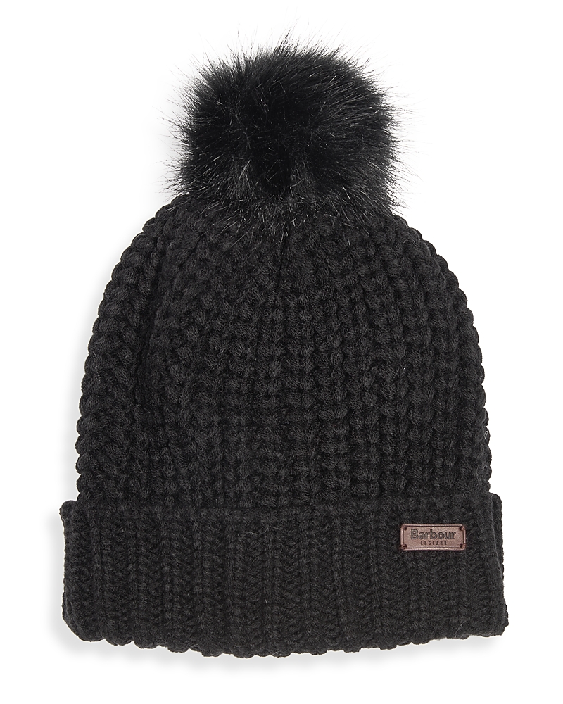 Barbour Saltburn Knit Beanie In Black