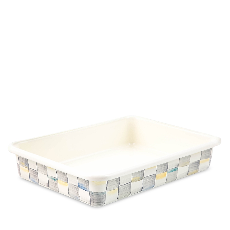 Mackenzie-childs 9 X 13 Sterling Check Enamel Baking Pan In Multi