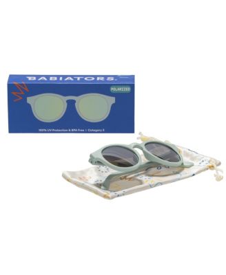 Seafoam Blue Keyhole Seafoam Polarized Mirrored Lens Sunglasses