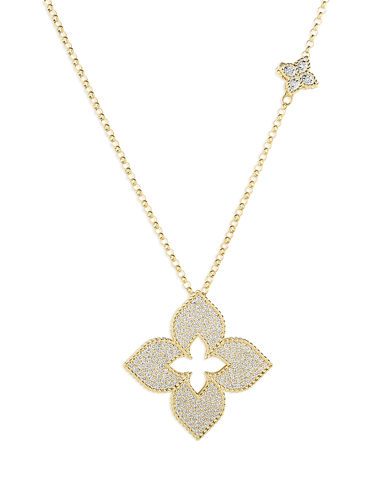 Roberto Coin 18K Gold Venetian Princess Diamond Pendant Necklace, 1.35 tcw