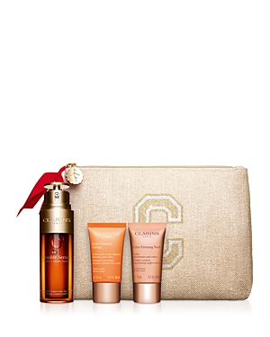 CLARINS DOUBLE SERUM & EXTRA FIRMING SKINCARE SET ($201 VALUE)