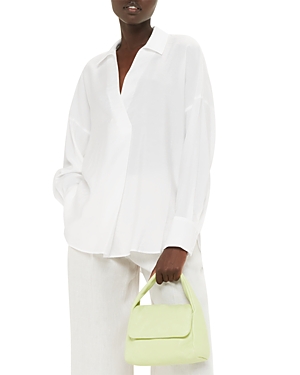 Shop Whistles Riley Tunic Top In White