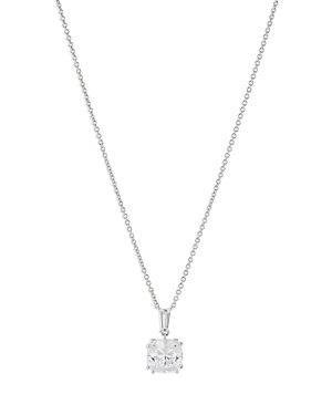 NADRI A LA CARTE CUSHION PENDANT NECKLACE IN RHODIUM PLATED OR 18K GOLD PLATED, 16