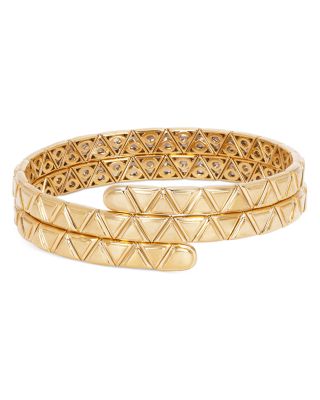 Marina B 18K Yellow Gold Triangolini Triangle Coil Bangle Bracelet ...