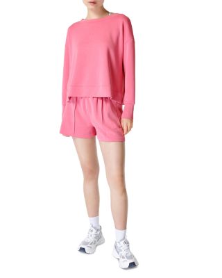 Sweaty Betty - Summer Sand Wash Pullover Sweatshirt & Shorts