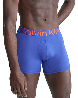 Calvin Klein Future Shift Stretch Low Rise Logo Waistband Trunks In Spectrum Blue