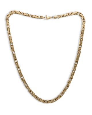 Alberto Amati - 14K Yellow Gold Royal Byzantine Chain Link Necklace, 18"