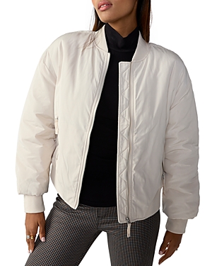 Sanctuary Margo Bomber Jacket In Toasted Marshmallow