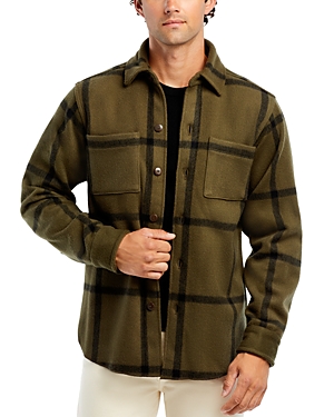 Alex Crane Park Wool Shirt Jacket In Tank