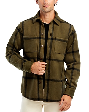 Alex Crane  Park Wool Shirt Jacket In Tank