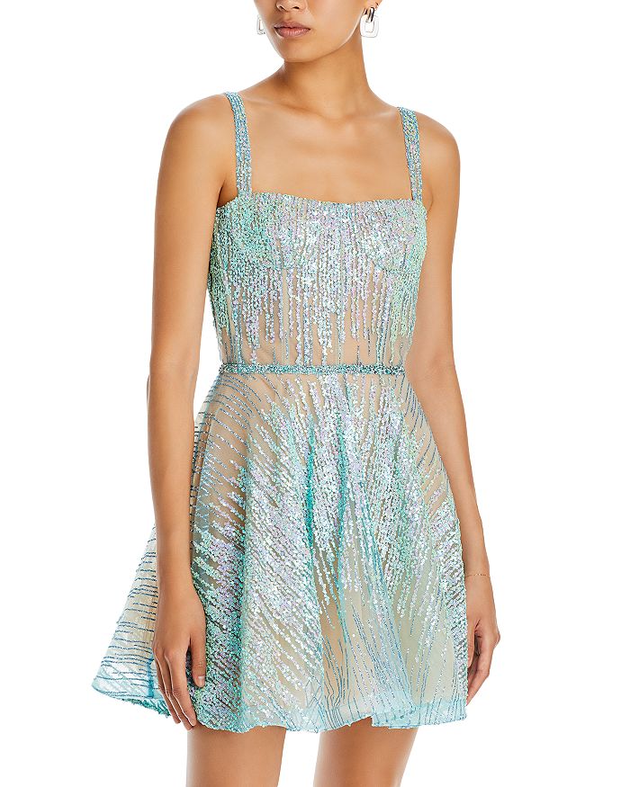 BRONX AND BANCO Mademoiselle Sequined Dress | Bloomingdale's