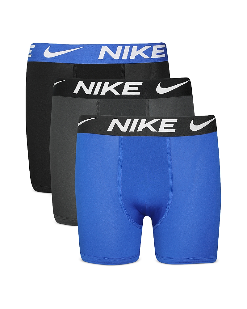 Nike Dri-fit Essentials Big Kids' Boxer Briefs (3-pack) In Game Royal