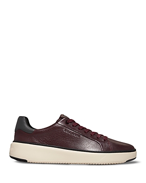 Cole Haan Men's Grandpro Topspin Leather Low-top Sneakers In Bloodstone