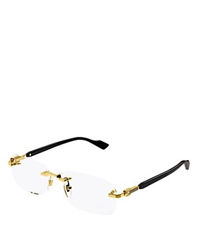 Gucci - 125th St. Rimless Rectangular Optical Glasses, 56mm