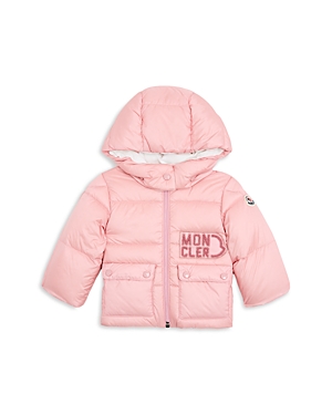 Shop Moncler Girls' Abbaye Down Jacket - Baby, Little Kid In Light Pink
