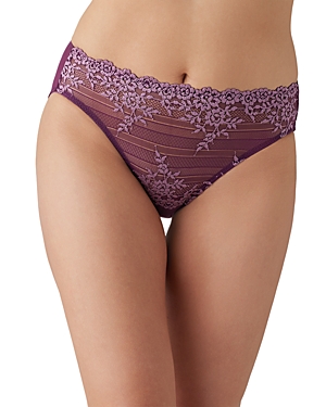 Wacoal Embrace Lace High-cut Briefs In Ital Pl/va