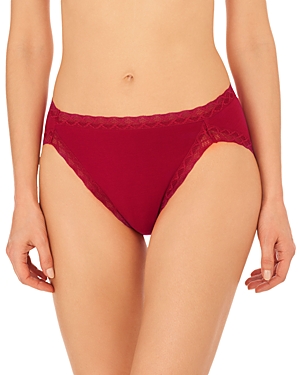 Natori Bliss Cotton French Cut Briefs In Pomegrante