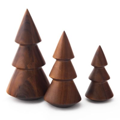 Acacia Wood Tree Trio