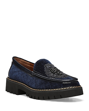 Donald Pliner Hope Loafer In Navy