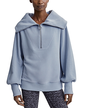 Varley Vine Half Zip Pullover In Dusty Blue
