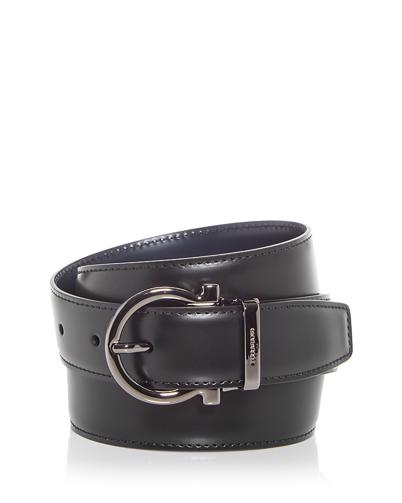 Ferragamo Men's Gancini Buckle Reversible Leather Belt