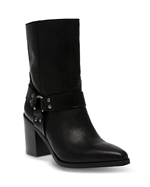 Steve Madden Women's Alessio Pointed Toe Harness Strap Boots