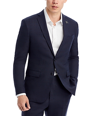 John Varvatos Star Usa Crepe Weave Plaid Slim Fit Suit Jacket