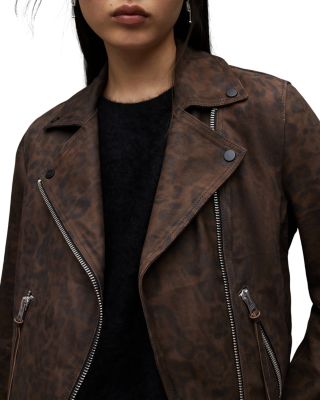 ALLSAINTS - Dalby Leo Leather Biker Jacket