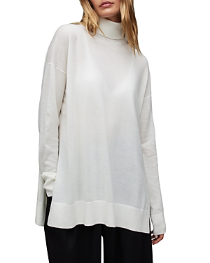 Allsaints Gala Cashmere Jumper In Chalk White