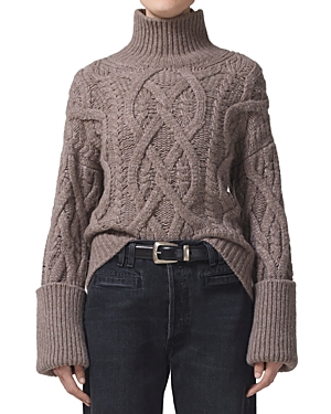 CITIZENS OF HUMANITY CITIZENS OF HUMANITY ZOLA ARAN CABLE KNIT SWEATER