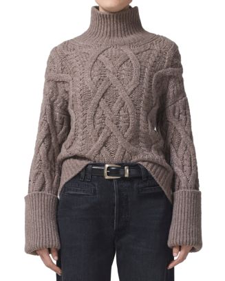 Citizens of Humanity Zola Aran Cable Knit Sweater | Bloomingdale's