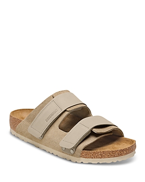 Shop Birkenstock Men's Uji Slip On Sandals In Beige