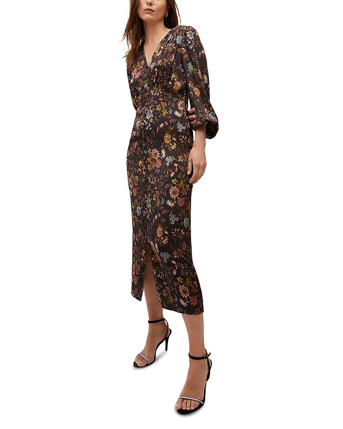 Veronica Beard Terina V Neck Midi Dress Bloomingdale s