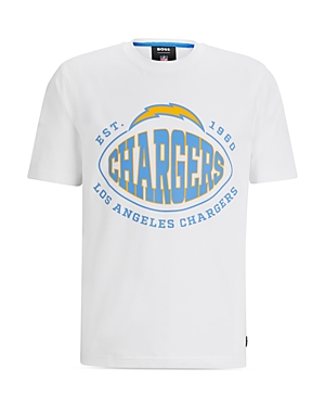 Boss Nfl Los Angeles Chargers Cotton Blend Graphic Tee