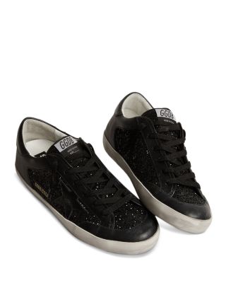 Golden Goose Women's Super-Star Glitter Low Top Sneakers