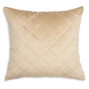 Frette Quilted Velvet Decorative Cushion - 100% Exclusive In Natural