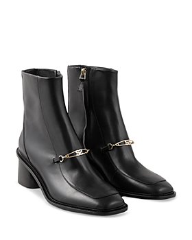 Sandro Women's Telissa Square Toe High Heel Boots - Black - Size 40