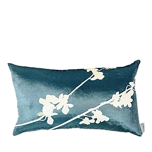 Aviva Stanoff Orchid On Malachite Decorative Pillow, 12 X 20