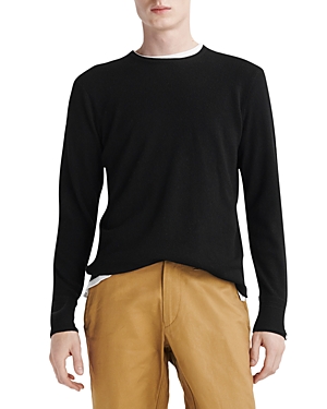 Rag & Bone Matrin Wool Blend Crewneck Sweater In Black