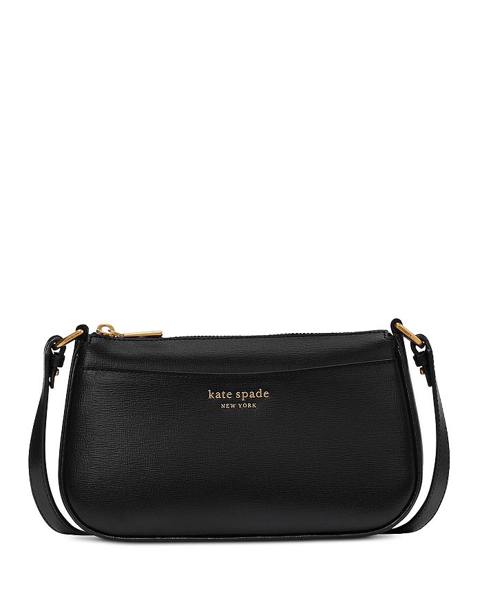 Kate Spade Bleecker Saffiano Leather Large Zip Top Tote in Black