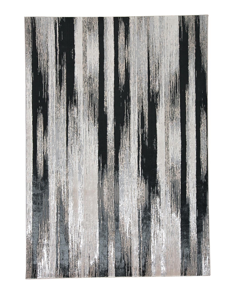 Feizy Micah R3338 Area Rug, 1'8 X 2'10 In Black/silk
