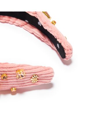 Lele Sadoughi corduroy pink headband Lele Sadoughi Corduroy Padded Headband - Terra Cotta  main image 3