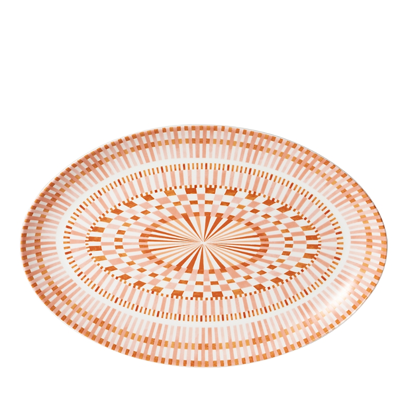 Bernardaud Terra Rosa Oval Platter In Multi