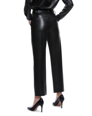 Alice and Olivia Ming Faux Leather Ankle Pants Bloomingdale's