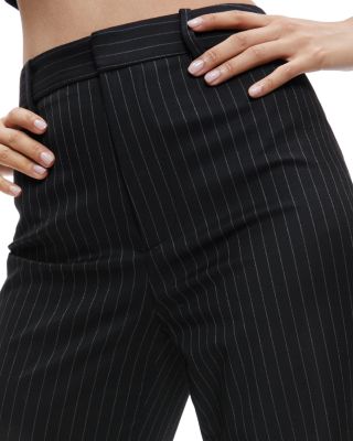 Alice and Olivia Oliver High Rise Flare Pinstripe Pants Alice and Olivia Oliver High Rise Flare Pinstripe Pants