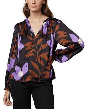 Velvet By Graham & Spencer Isra Printed Blouse In Fiji Multi