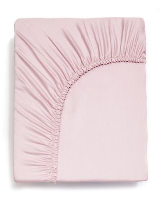 Gooselings Solid Twin Fitted Sheet In Rose